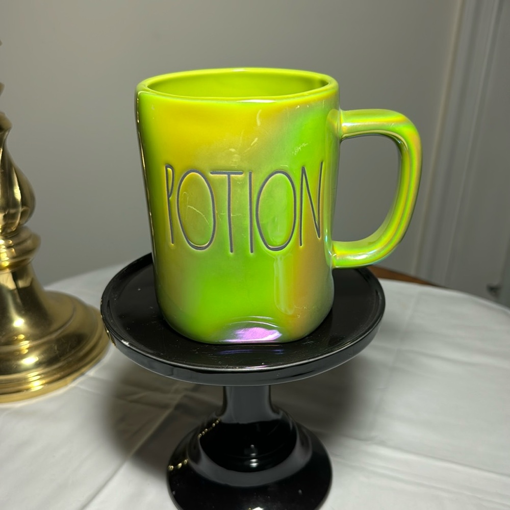 Iridescent green Potion coffee tea mug
